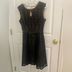 LONDON TIMES Sleeveless A line dress sz 10